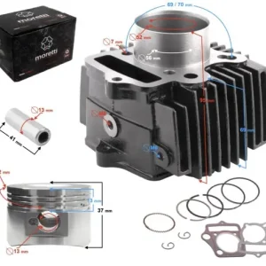 Cylinder Moretti do motoroweru 4T 110cc 152FMB Oferta limitowana